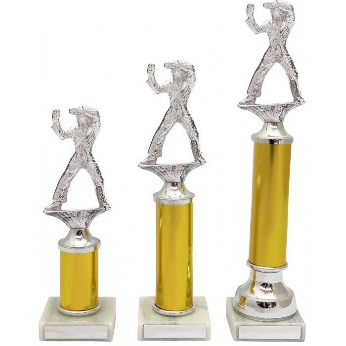KATA AND PATTERNS METAL TROPHY  - AVAILABLE IN 3 SIZES